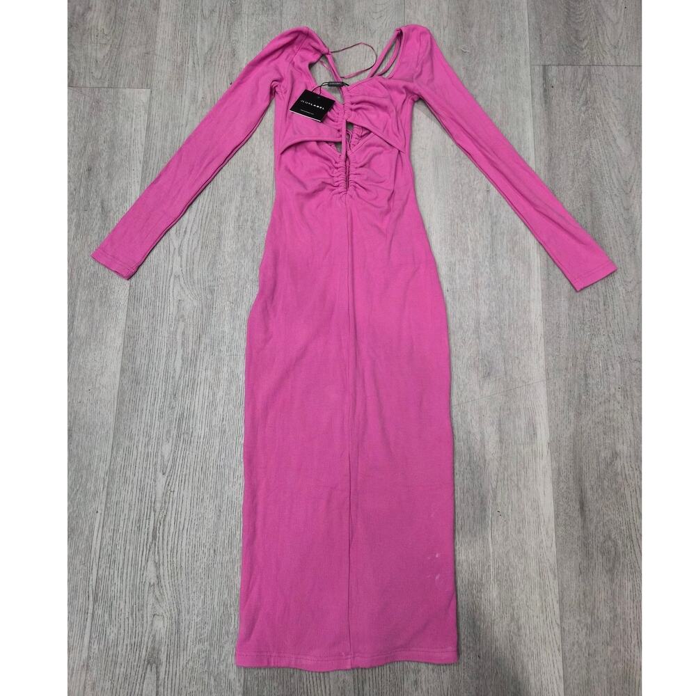 NWT JLUXLABLE Hot Pink Maxi Dress Size Small